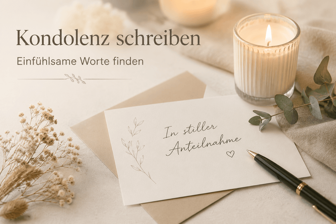 Kondolenz schreiben: Die richtigen Worte finden, wenn jemand trauert - Lichterinnerung