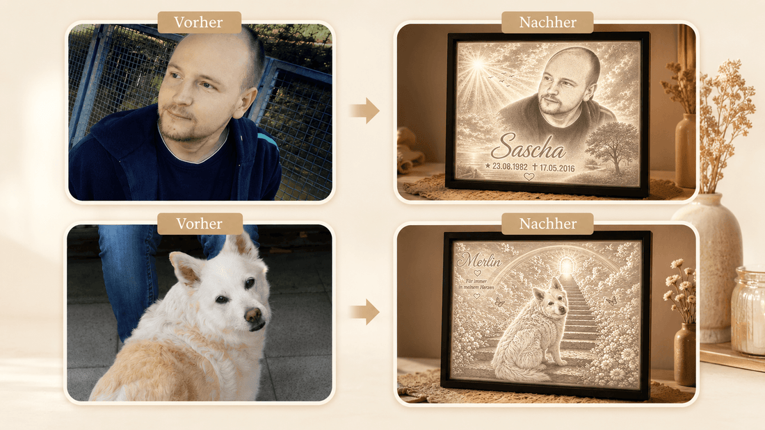 Welches Foto eignet sich für ein personalisiertes Lichtbild? - Lichterinnerung