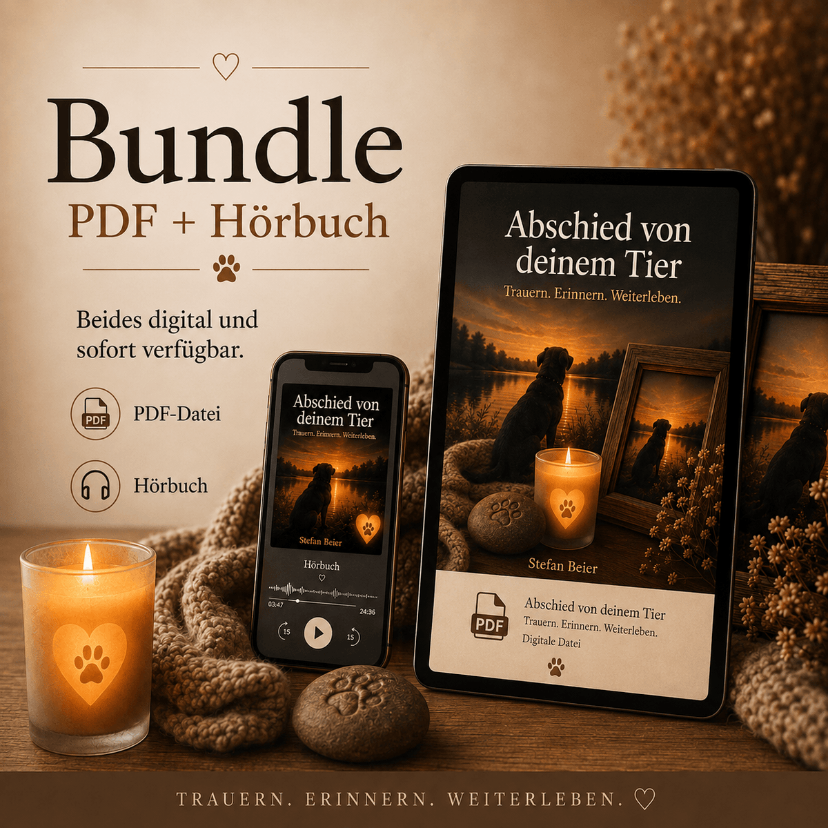 Abschied von deinem Tier – Bundle PDF + Hörbuch - Lichterinnerung