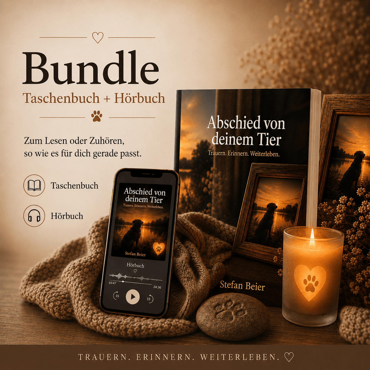 Abschied von deinem Tier – Bundle Taschenbuch + Hörbuch - Lichterinnerung