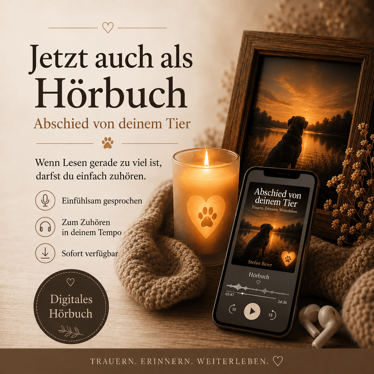 Abschied von deinem Tier – Hörbuch (MP3) - Lichterinnerung