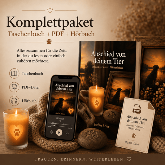 Abschied von deinem Tier – Komplettpaket Taschenbuch + PDF + Hörbuch - Lichterinnerung
