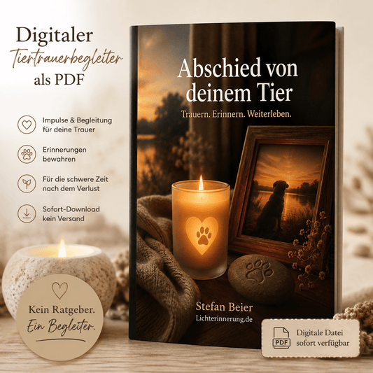 Abschied von deinem Tier – Taschenbuch + PDF Bundle - Lichterinnerung