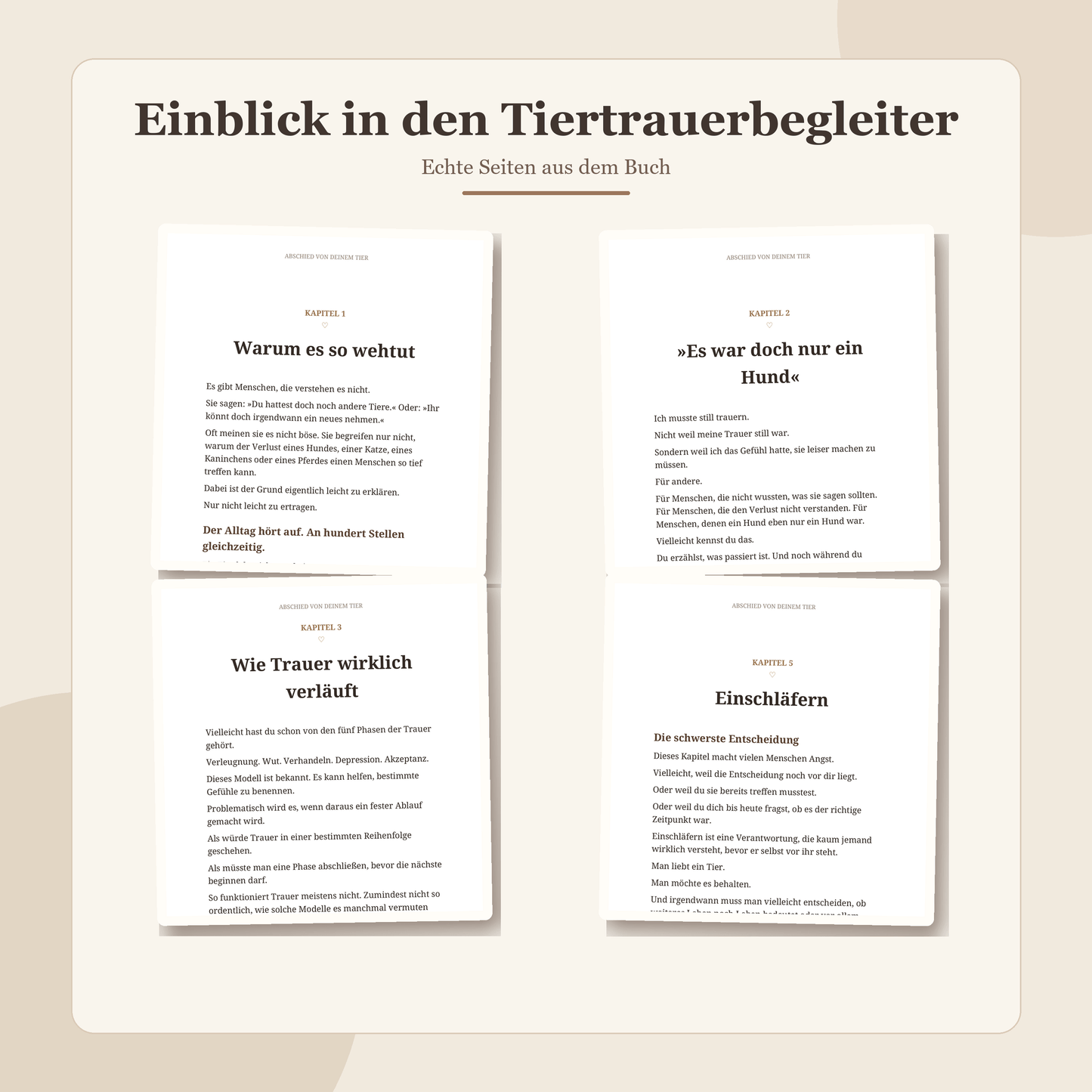 Abschied von deinem Tier – Taschenbuch + PDF Bundle - Lichterinnerung