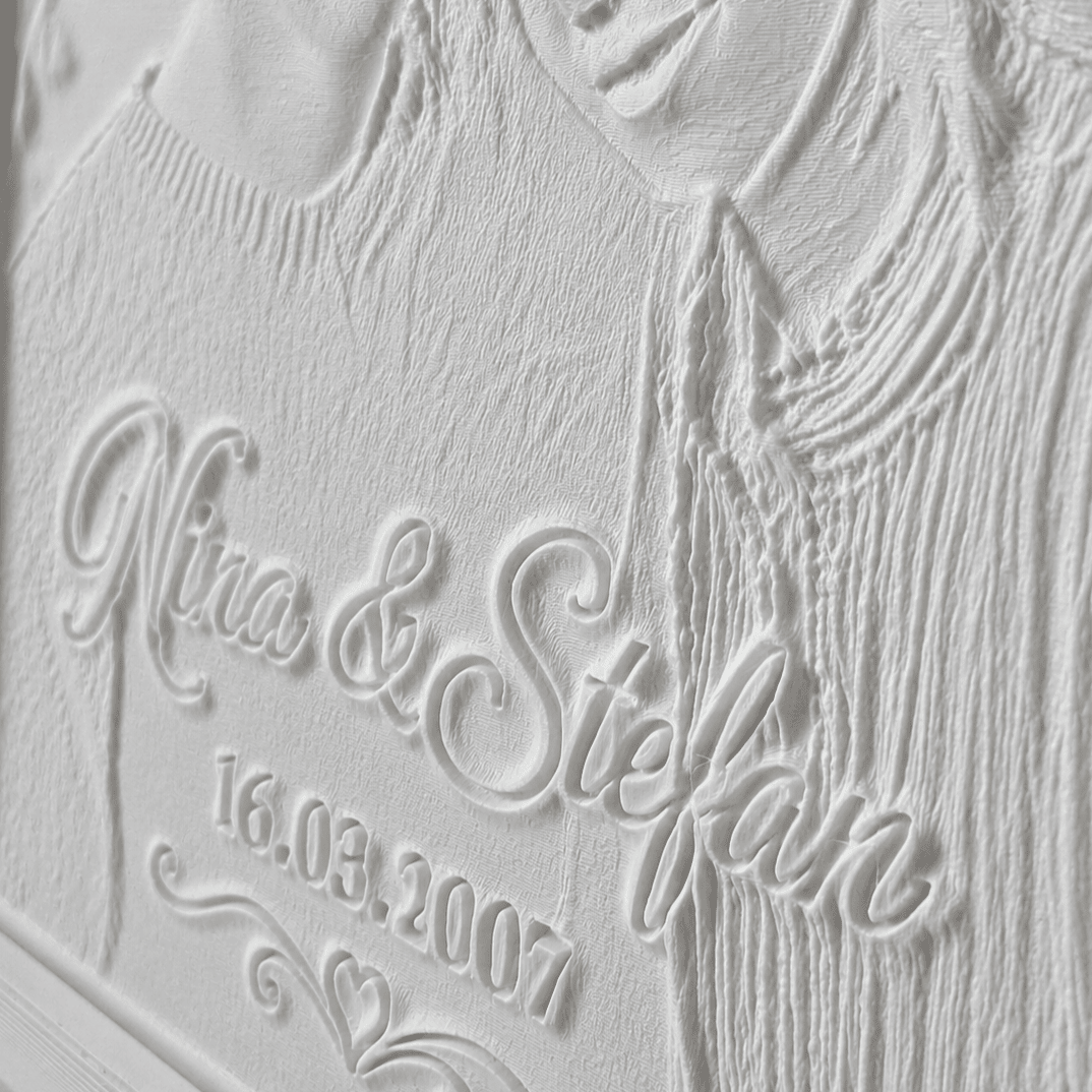 Lithophane Lichtbild mit Wunschmotiv - Lichterinnerung