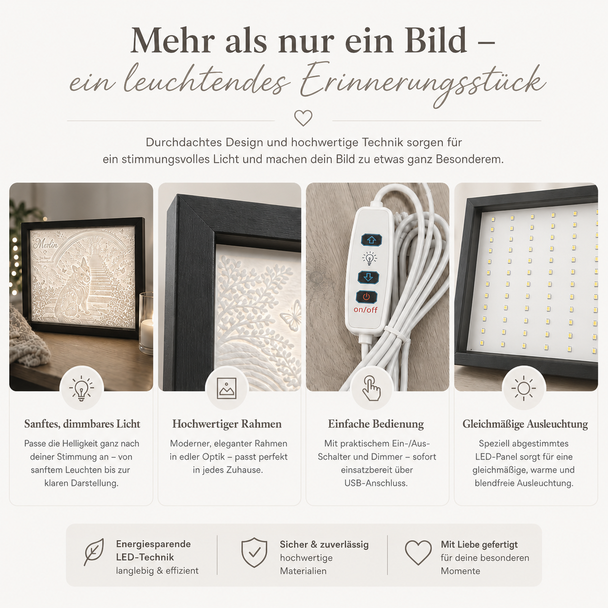3D-Lichtbild Premium mit Wunschfoto